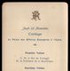 1905 Cortejo Comitiva REI D.CARLOS / França. Cortege ROI De PORTUGAL Palais Affaires Etrangeres à L'Opera EMILE LOUBET - Programmes