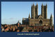 T91-017 ]    Lincoln Cathedral UK  Cathedral Church Dom ,  Prestamped Card - Churches & Cathedrals