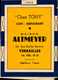 CALENDRIER 1959.."CHEZ TONY"  MAISON ALTMEYER A VERSAILLES... - Petit Format : 1941-60