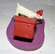 STATUETTE FIGURINE JOLI CHIEN RESINE BICHON A NOEL CADEAU BOULE Tbe - Chiens