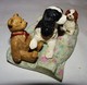 ADORABLE STATUETTE FIGURINE JOLI CHIEN RESINE CAVALIER KING CHARLES ET SON BEBE Tbe - Chiens