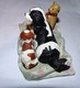 ADORABLE STATUETTE FIGURINE JOLI CHIEN RESINE CAVALIER KING CHARLES ET SON BEBE Tbe - Hunde