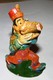 ANCIENNE VINTAGE FIGURINE EN PLATRE PEINTE DISNEY DINGO JOUANT DE LA TROMPETTE - Disney