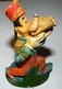 ANCIENNE VINTAGE FIGURINE EN PLATRE PEINTE DISNEY DINGO JOUANT DE LA TROMPETTE - Disney