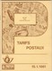 TARIFS POSTAUX BELGES  De 1981  45 Pages - Administrations Postales