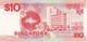 BILLETE DE SINGAPORE DE 10 DOLLARS DEL AÑO 1988 (BANKNOTE) BARCO-SHIP - Singapur