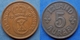 ICELAND - 5 Aurar 1940 KM# 7.2 Christian X (1912-1947) - Edelweiss Coins - Island