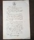 1880 MANOSCRITTO SU CARTA BOLLATA TIMBRO 1 LIRA CARTA REGNO D' ITALIA TIMBRO CONSERVAZIONE DELLE IPOTECHE - Manoscritti