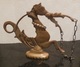 HIPPOCAMPE De VENISE - Seahorse From Venitia - Cheval De Mer  / Métal Dans Son Jus ( Laiton ??) H 21.5 Cm L 24,5 Cm - Bronzes