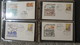 Delcampe - FDC COLLECTION- 8 BOOKS 615 FDC (480 FROM ITALY) - Collections (with Albums)