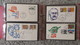 Delcampe - FDC COLLECTION- 8 BOOKS 615 FDC (480 FROM ITALY) - Collezioni (in Album)