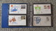 Delcampe - FDC COLLECTION- 8 BOOKS 615 FDC (480 FROM ITALY) - Collections (with Albums)