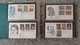 Delcampe - FDC COLLECTION- 8 BOOKS 615 FDC (480 FROM ITALY) - Collezioni (in Album)