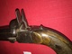 Delcampe - ANCIEN PISTOLET A DOUBLE CANON EN TABLE ET DETENTES RENTRANTES-SYSTEME LE FAUCHEUX VERS 1850 - Armes Neutralisées