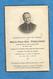 CARTE MORTUAIRE GENEALOGIE FAIRE PART DECES CURE ELIE TOULOUSE DUN LE PALLETEAU CHANOINE LIMOGES 1849 1931 - Décès