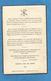 CARTE MORTUAIRE GENEALOGIE FAIRE PART DECES CURE ELIE TOULOUSE DUN LE PALLETEAU CHANOINE LIMOGES 1849 1931 - Décès