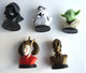 Serie LOT De 5 BUSTES STAR WARS 1999 DARK VADOR AMIDALIA C3PO YODA STORMTROOPER - Episode I