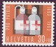 Schweiz Pro Patria 1963 Zu#PP116.1.04 Abart Rote Farbe CH-Kreuz Verschmiert (Fehlstellen) ** Postfrisch - Neufs