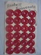 Vintage - Petit Lot De 24 Boutons Rouge En Plastique Années 50 - Buttons