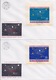 ALBANIE - 729/737 + BLOC 6N FDC TIMBRES OBL USED DENTELES ET NON DENTELES COSMOS COTE + 120 EUR - Europe