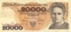 BILLET  POLOGNE POLSKI 20000 ZLOTYCH  1989 - Pologne