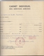 Delcampe - CARNET INDIVIDUEL DES SERVICES AERIENS N°1 - MARINE NATIONALE- BAN  ST MANDRIER VAR  1959-escadrille 12/S+ATTESTATION DE - Dokumente