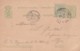 CARTE POSTALE  ENTIER 5 CTS    + TIMBRE      1893 - Luxemburg - Stad