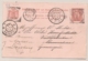 Nederlands Indië - 1896 - 7,5 Cent Cijfer, Briefkaart G12 Van VK BILLITON Via Singapore Naar Groningen En GR Doesburg - Nederlands-Indië