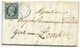 N° 10 NAPOLEON ND SUR LETTRE / SANCERGUES BILLERON CHER / 1853 POUR LOMBEZ - 1849-1876: Période Classique