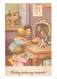 D1451 Nativity Scene Christmas Greetings Fantasy Postcard - Quadri, Vetrate E Statue