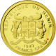 Benin, 1500 Francs CFA, Charles De Gaulle, 2010, FDC, Or - Benín