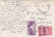 LIBAN LEBANON 1939 CPA POSTCARD PAR AVION BEYROUTH - RUE FICH + EHDEN TAXEE PALESTINE FISCAL - Lettres & Documents