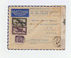 Sur Enveloppe Par Avion Deux Timbres Indochine Poste Aérienne Et Un Monument CAD 1940 Saîgon Central Cochinchine. (939) - Lettres & Documents