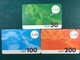 MACAU - SMARTONE RECHARGE VOUCHER CARD WITH 3 DIFFERENT VALUE - Macao