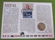 Numisbrief Nepal Münze Briefmarke - Nepal