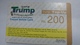 India-TRUMP-prepiad Mobile Card-(21a)-(rs.200)-(7/7/2008)-prepiad Card-used+1 Card Prepiad Free - India