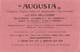 07599 "CARTA ASSORBENTE AUGUSTA ASSICURAZIONI TORINO" ORIG. - Petit Format : 1941-60