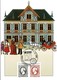 1992:150 Ans Post Luxembourg, Timbre 40F, Carte Illustration, 2Scans - Commemoration Cards