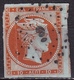 GREECE 1861 Large Hermes Head Paris Print 10 L Orange 8 Mm CN Vl. 7 Faulty - Gebruikt