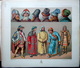 Delcampe - RUSSIE RUSSIA COSTUMES DECORATION 9 PLANCHES CHROMOLITHOS DOREES COLOREES COSTUMES MILITAIRES FEMMES 1888 - Lithographies