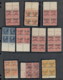 USA 1908-1919 Washington Franklin Precancels T&C Assortment, Blocks & Multiples, Plate Block, Imprint Etc, Some Mint, Ha - Usados