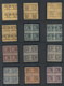 USA 1908-1919 Washington Franklin Precancels T&C Assortment, Blocks & Multiples, Plate Block, Imprint Etc, Some Mint, Ha - Used Stamps