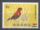 Ghana 1959. Scott #55 (MNH) Blackwinged Red Bishop, Bird * - Ghana (1957-...)