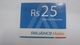 India-reliance Mobile Card-(26a)-(rs.25)-(30/6/08)-(maharashtra)-card Used+1 Card Prepiad Free - India