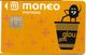 MONEO CARTE A PUCE PORTE-MONNAIE ELECTRONIQUE DISTRIBUTEUR BOISSONS  EXPRESSO GLOU-GLOU   ETAT LUXE - Monéo