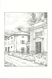 Castelfranco Emilia (Modena) "Scorcio Della Chiesa" Biglietto Illustrato, Disegno Di Federico Fruggeri, Illustrazione - Modena