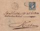 1857-H-322 CUBA SPAIN. ANTILLAS. 1857. ISABEL II. Ant.7. LIMPIADO CON ACIDO. CARTA SAN CRISTOBAL A LA HABANA. MAYO 1861. - Prephilately