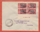 INDE FRANCE LIBRE N°206 AVEC VARIETES" PRANCE ET FRANOE" LETTRE DE 1944 DE PONDICHERY - Storia Postale