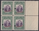 1910-163 CUBA REPUBLICA. 1910. PATRIOTAS. 1c BARTOLOME MASO SPECIMEN. MNH. BLOCK 4 BORDE DE - Ongebruikt