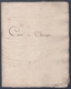 Cahier Ancien. Cours De Chirurgie.Paris Hôpital De La Charité.A.Boyer Baron De L'Empire.Premier Chirurgien De L'empereur - Manuskripte